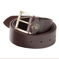 Ledergürtel mit Keilermotiv - 40 mm breit