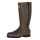 Tracker Gummistiefel Comfort aus Kautschuk mit Jersey Innenfutter & Reißverschluss Farbe braun
