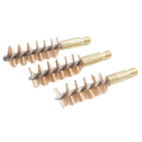 3er-Bronzebürstenset für Revolver mit kurzen...