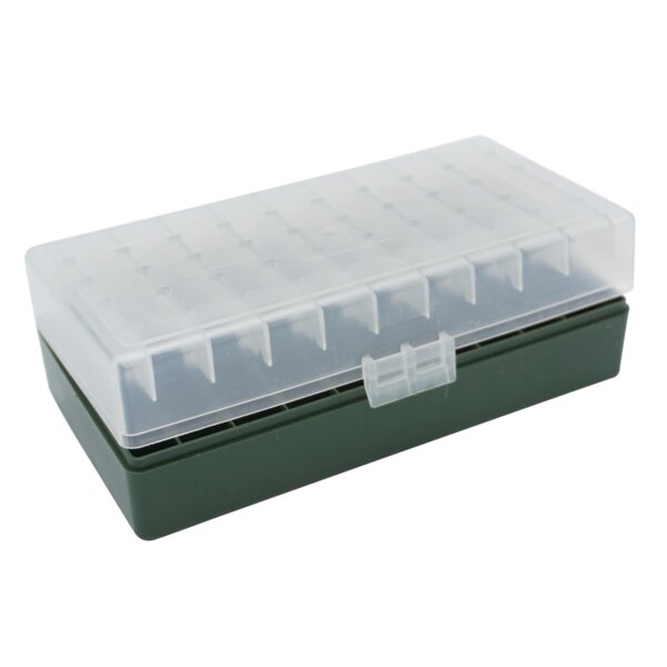 WPW Patronenbox Kaliber .45 ACP - 50 Stück mit Klappdeckel