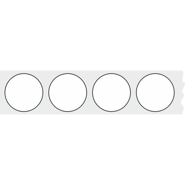 Schusspflaster dia. 20 mm auf Rollen in verschiedenen Farben und Mengen